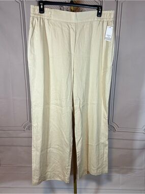 New Ophelia Roe Wide Leg Line Blend Pants Women Plus 1X Flowy Comfort Boho Loose